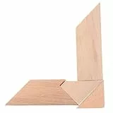 KICHOUSE 4 Stück Förmiges Holzpuzzle Kognitives Geduldsspiel für Erwachsene und Fördert Problemlösung und Kreativität Vielseitig für Familien Gruppenaktivitäten Pädagogisches Denkspiel