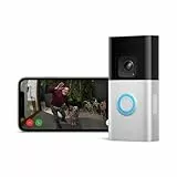 Zertifiziert und generalüberholt Ring Akku-Videotürklingel Pro|Kabellose Videotürklingel und Sicherheitskamera,Kopf-bis-Fuß-Aufnahme,3D-Bewegungserfassung,Nachtsicht in Farbe,WLAN