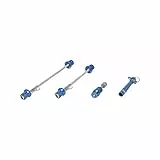 XLC QR-L08 Schnellspannset, diebstahlgesichert, blau (1 Set)