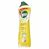 Viss Scheuermilch Citrus effektives Reinigungsmittel 100% kraftvoll gegen Fett und Schmutz mit 100% natürlichen Reinigungspartikeln 500 ml