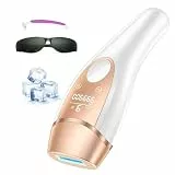 IPL Geräte Haarentfernung mit Kühlfunktion, 21J Laser Haarentfernung für Damen & Herren, 9 Stufen, 999.900 Blitze, für Körper, Achseln & Bikinizone