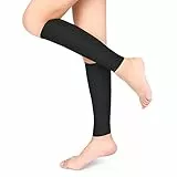 Waden Kompressionsstrümpfe Stützstrümpfe Damen, Krampfadern Medizinische Thrombosestrümpfe Schutz mit 20-30mmHg Klasse 2 Gradientenkompression für Männer und Frauen, Ultraleicht (Schwarz, M)