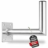 Premium X 45cm Wandhalter Aluminium SAT Wand-Halterung für Satellitenschüssel ALU Wand Halter 450mm