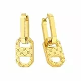 JOOP! Creolen Edelstahl Damen Ohrschmuck, 1,7 cm, Gold, Kommt in Schmuck Geschenk Box, 2035137