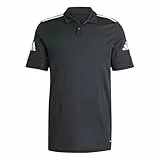 Adidas Herren SQUADRA25 Poloshirt aus Baumwolle, Schwarz/Weiß, Größe L
