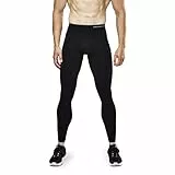 StrammerMax Compression Tights | Herren | Herrenleggings | Trainingstights | atmungsaktives High Tech Gewebe (DE/NL/SE/PL, Alphanumerisch, M, L, Slim, Regular, Schwarz)