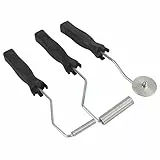 Hztyyier 3 Stücke Fiberglas Roller Tool Kit, Laminierwalzen Set Aluminiumlegierung Werkzeugroller für Bubble Paddle Gerät