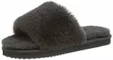 flip*flop Slide Fur Damen Sandalen, Grau (dark grey 0010), 39 EU