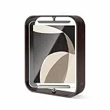 Umbra Bellwood Tischbilderrahmen 13x18 cm mit gebogenem Holzrand und beidseitig drehbarem Display, Walnuss