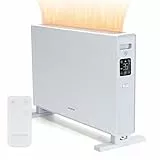 Aigostar Ember - Elektroheizung energiesparend 2000W, Heizkörper mit 2 HeizstufenKonvektor, heizung mit Fernbedienung, LED Touch, Schnelle Erwärmung, 24hTimer, Leise, Elektroheizkörper mit Thermostat