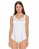 SUSA Damen Body ohne Bügel - Latina 6538 - Bequeme Shapewear Mieder für Frauen - Figurschmeichelndes Design - Ideal für Alltag & besondere Anlässe - Weiß, 100C