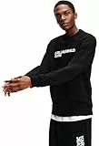 Karl Lagerfeld Jeans Herren Regular Essential Logo Sweatshirt Schwarz L
