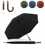 Sapor Design Regenschirm Stockschirm sturmfest Auf-Automatik windsicher | XXL groß & stabil für 2 Personen Damen & Herren | Golfschirm Reise – 123 cm Ø elegant | SAPOR MODERN