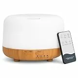 SPLITSKY Aromatherapie-Diffusor für ätherisches Öl mit Fernbedienung, 300 ml großer Raum-Luftbefeuchter, 8 Stunden leiser Betrieb, Timer, 7 Farben, LED, Nacht, geeignet für Zuhause, Yoga