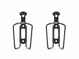 ZEFAL Pack Alu Plast 124 Flaschenhalter Fahrrad x 2 - Aluminium Fahrradflaschenhalterung für alle Arten von Fahrrädern - leicht und robust– Schwarz