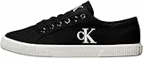 Calvin Klein Damen Vulcanized Sneaker Essential Low Top, Schwarz (Black/Bright White), 38