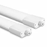 IEGLED 2er Pack LED-Deckenleuchte 60CM, 20W 2200LM Feuchtraumleuchte 4000K Neutralweiß, LED Deckenlampe mit IP65 Wasserfest, Lampen Weiß als Wohnzimmerlampe, küchenlampe, Kellerlampe