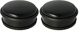 Westcott Türstopper aus Edelstahl Schwarz | Runder Türstopper mit 1,2kg Eigengewicht | Türschonender Gummiring | Extra rutschfeste Unterseite | ⌀ 10cm, Höhe 4cm | Stabil bei Durchzug | E-19002 00