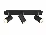 Trio Leuchten Deckenleuchte Marley 802400332, Metall Schwarz matt, Spotbalken 3-flammig, exkl. 3 x GU10