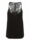 VERO MODA Vmana S/L Lace Top Noos Damen, Schwarz