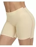 AURUZA Anti Scheuern Damen Radlerhose (2pcs Beige, S)