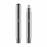 Augenbrauen trimmer Damen, hochwertiger elektrischer Augenbrauenrasierer, umfassende Augenbrauenpflege mit einem Klick, LED-Beleuchtung, geräuschloses Design, lange Akkulaufzeit (silver-1)