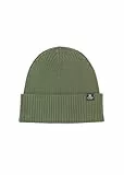 Marc O'Polo Herren Strickmütze aus Bio-Baumwolle Beanie, Grün (Victorian Mist), One Size