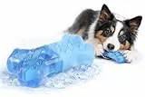 Flamingo Hundespielzeug – kühlender Knochen blau Snowy – 13,3 cm – TPR Gummi – wasserfest – befüllbar – kühlender Effekt wie Kühlmatte Hund – Zahnpflege