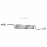 bidet handbrause,hschlauch 2M,Hschlauch 2M,Bidet Handbrause Für Toilette,Le Coil,Weißer Federschlauch,He,Weißer Brauseschlauch,Flexibler Teleskopschlauch,Barb-Schlauchadapter,Abs-Feder,Flexibler Braus