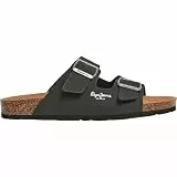 Pepe Jeans Sandalen Bio Double Velour schwarz