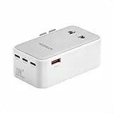TESSAN Reiseadapter Weltweit PD 70W, Travel Adapter Worldwide mit 3 USB C und 1 USB A, Reisestecker Adapter Weltweit, Internationaler Steckdosenadapter für England USA Japan Thailand Australien