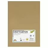 folia 692/4/98 - Kraftkarton natur, 230 g/m², DIN A4, 50 Blatt, zum individuellen Basteln und Gestalten von Grußkarten, Einladungen, Tischkarten, uvm.