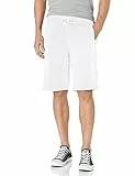 Southpole Herren Basic Shorts, Weißes Fleece, Klein