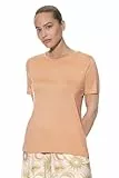 Mey Nachtwäsche Serie Pure Chic Damen Homewear-Oberteile Caramel Fudge M(M)