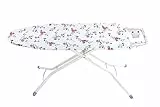 Maximex Bügeltischbezug Keramik M Floral Rot 131x47 cm, Dampfbügelgeeigneter Bügelbrettbezug für schnelleres Bügeln, Gegenbügeleffekt durch Hitzereflektion, Spann-Clip, Öko-Tex zertifiziert