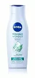 NIVEA Volume Wonder Kräftigendes Shampoo (400 ml), Volumen Shampoo mit Kollagen und natürlichem Bambus-Extrakt, silikonfreies* Haarshampoo für sofortigen Volume Effekt