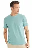 DeFacto Herren Basic T-Shirt - Klassisches T-Shirt für Männer Green M