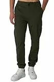 Smith & Solo Cargohose Herren – Chino Hose Cargo Hosen Stretch, Arbeitshosen Baggy Baumwolle, Activewear für Herren mit Taschen Kordelzug (Khaki, M)