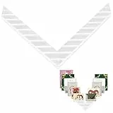 Gosknor 2 Stück Weihnachtskartenständer, 20 Rillen-Design Grußkartenständer Postkarten-Organizer-Halter Foto-Display-Organizer für Zuhause Büro Kinderzimmerdeko, für bis zu 20 Karten