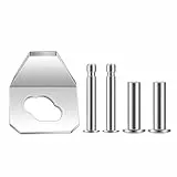Reparatur-Set für Fliegengittertüren, inklusive Metallplatten-Ersatzstiften, Protektoren, robuste, rostfreie Stahlteile für ungesäumte Installation, rostfreie Stahltürbeschläge