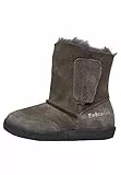 Falcotto FALCOTTO CARL-Stiefelette aus Veloursleder mit Schaffellfutter-Anthrazit grau 22