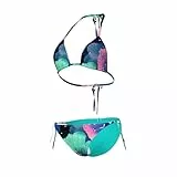 ARENA Water Prints Triangel-Bikini für Damen, Elastischer Recyclingstoff, Schnelltrocknend, Strand- und Schwimmbad-Badeanzug für Damen, Damenbikini mit Herausnehmbaren Cups, Top und Slip mit Bändern