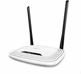 TP-Link TL-WR841N N300 WLAN Router, 300Mbit/s-WLAN, Nur 2,4 GHz, unterstützt Keine DSL-Funktion, empfohlen für Wohnungen mit 1-2 Zimmern