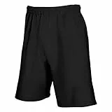 Fruit of The Loom Herren Relaxed Sportshorts Lightweight 640360, Einfarbig, Gr. 38 (Herstellergröße: M), Schwarz (Schwarz 36)