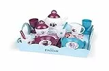 Smoby - Die Eiskönigin Serviertablett - 10-tlg Spielzeuggeschirr-Set mit Tasse, Teller, Zuckerdose, Teekanne, mit Aufdruck, für Kinder ab 3 Jahren