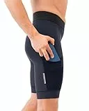 DANISH ENDURANCE Kurze Radlerhose Herren, Radlerhose Gepolstert, Schnelltrocknende MTB Shorts Marineblau L