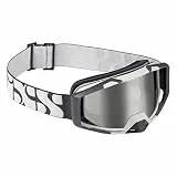 IXS Trigger LP Maske für MTB/BMX/E-Bike, Erwachsene, Unisex, Weiß/Silber, Low Profile