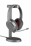 ONANOFF Fokus+ Hybrid Active Noise Cancelling Kopfhörer mit kabellosem Ladeständer, Dusk Grey
