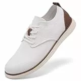 SHULOOK Atmungsaktive Sommerschuhe Herren Leichte Walkingschuhe Sommer Business Schuhe Casual Moderne Breeze(41 weiß)