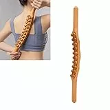 Holz Scraping Stick, 20 Perlen Holzschabe Massagestab Muskel Entspannung Massage Tool körperformendes Akupunktur Massagegerät Körper Gua Sha Stick für Rücken Bauch Schulter